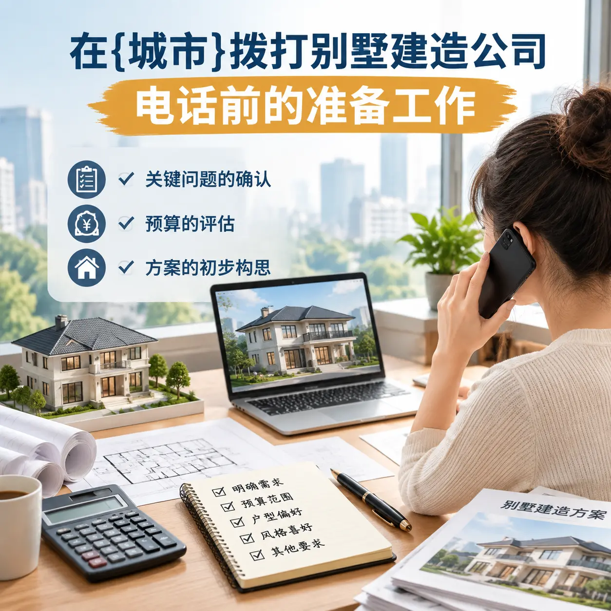 在内蒙古拨打别墅建造公司电话前的准备工作