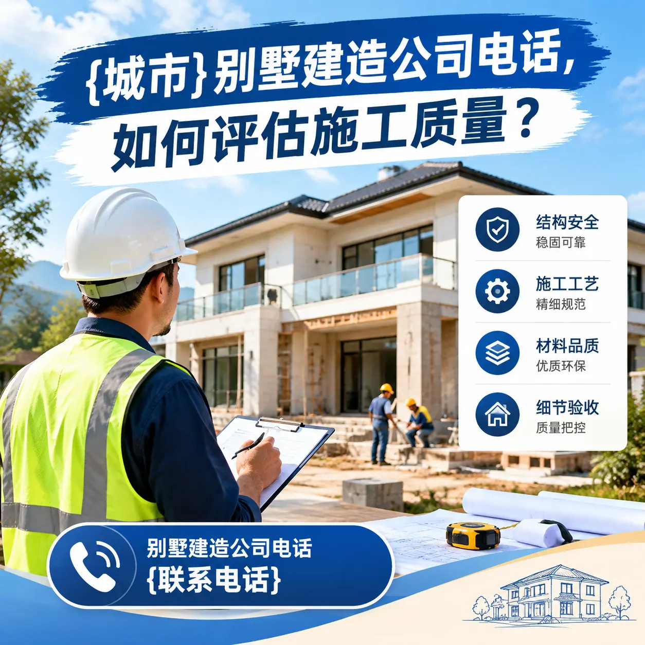 内蒙古别墅建造公司电话，如何评估施工质量？