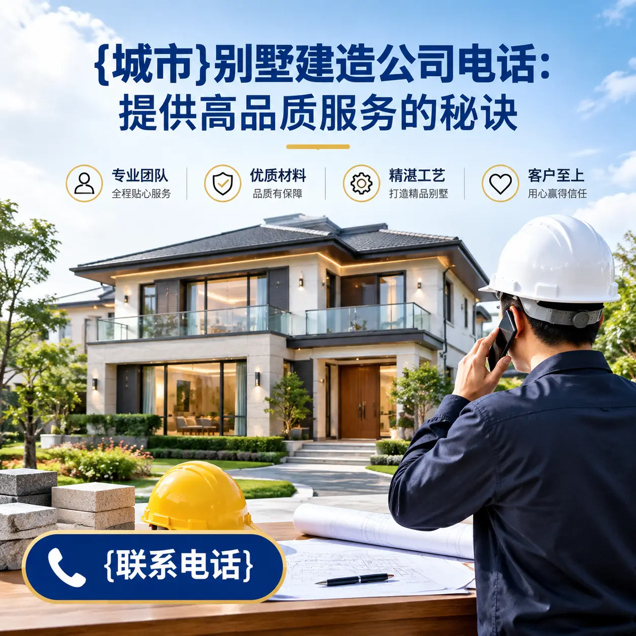 内蒙古别墅建造公司电话:提供高品质服务的秘诀