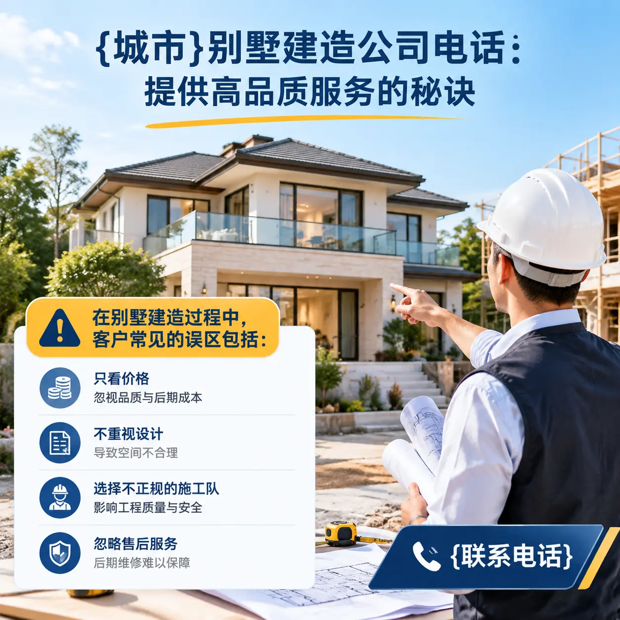内蒙古别墅建造公司电话:提供高品质服务的秘诀