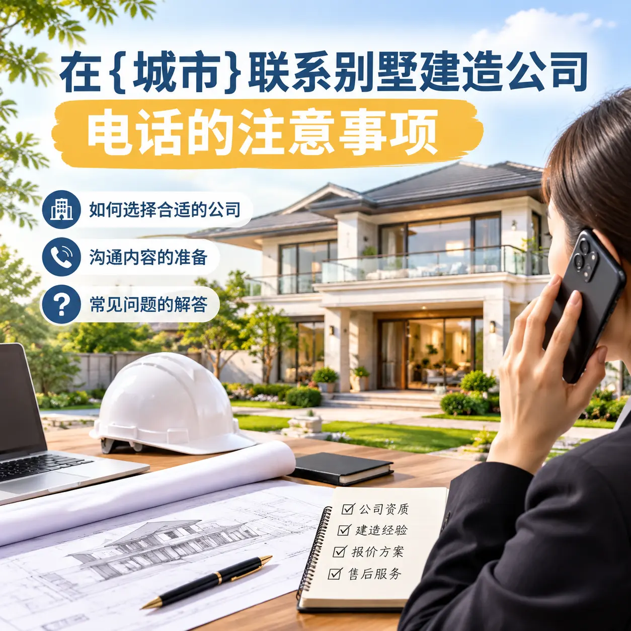 在内蒙古联系别墅建造公司电话的注意事项