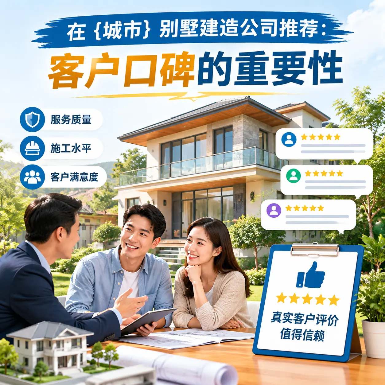 在 内蒙古 别墅建造公司推荐:客户口碑的重要性