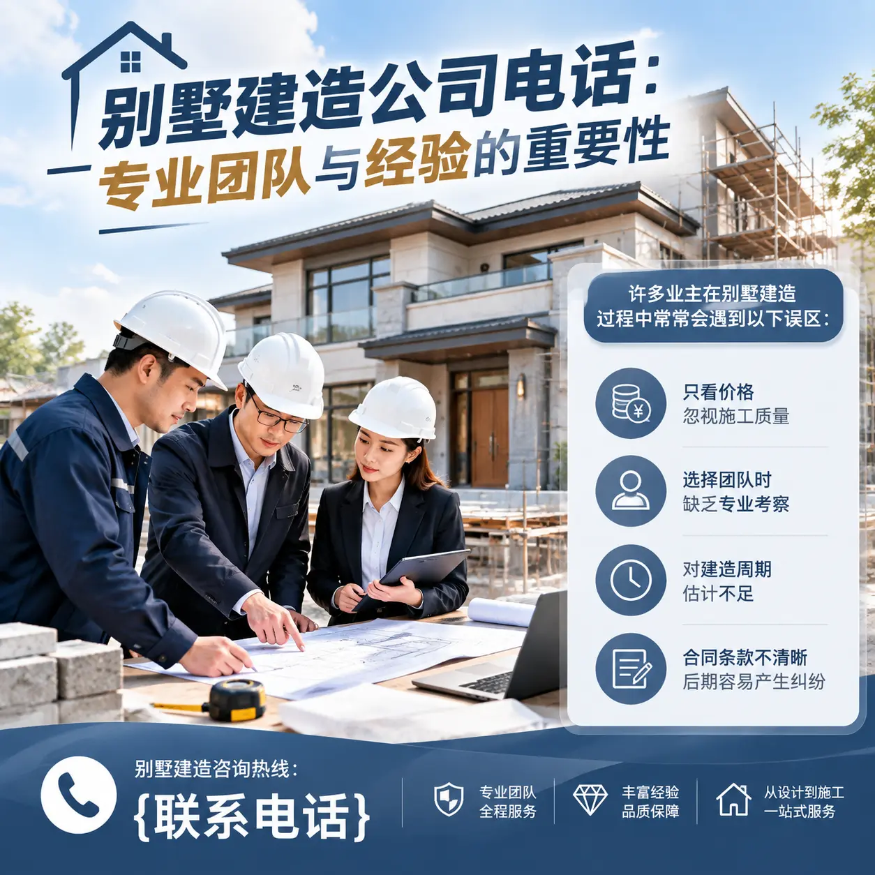 内蒙古别墅建造公司电话:专业团队与经验的重要性