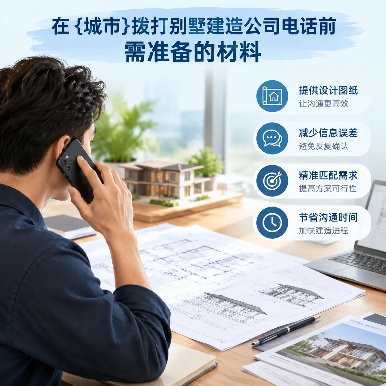 在内蒙古拨打别墅建造公司电话前需准备的材料