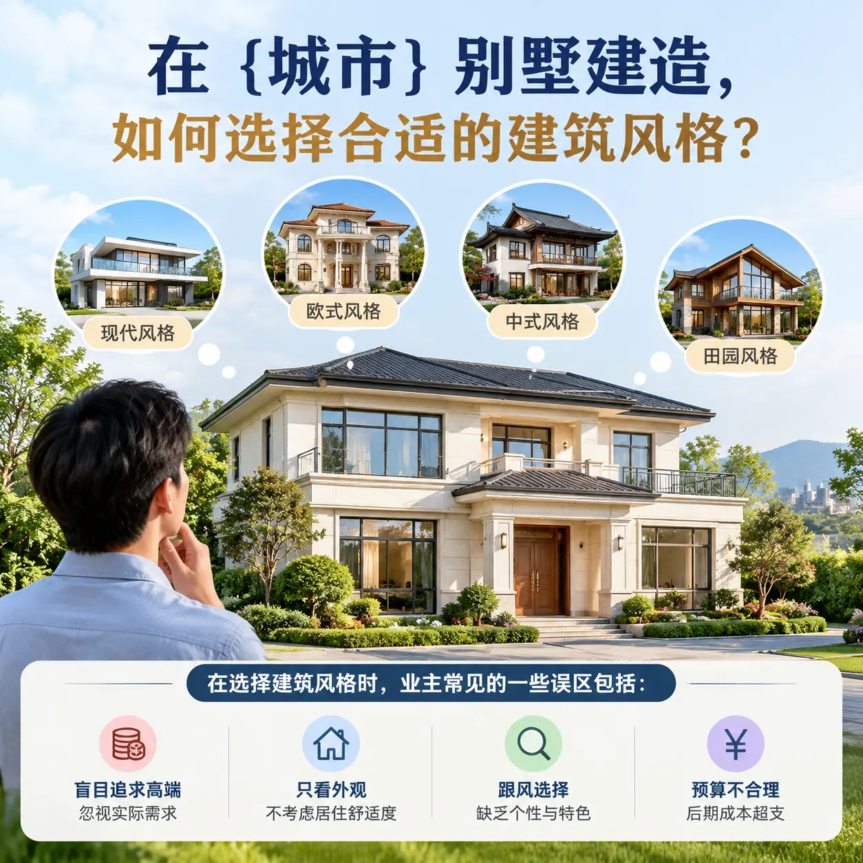 在 内蒙古 别墅建造，如何选择合适的建筑风格？